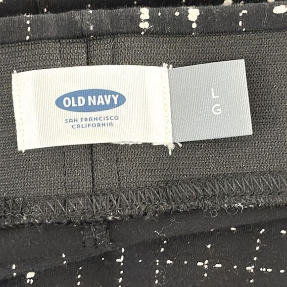 Old Navy Leggings Size Large Black & White - Picture 8 of 9